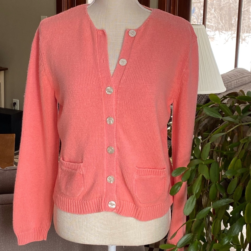 Vintage Liz Claiborne Button Front Cardigan Size M
